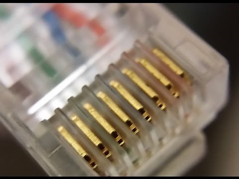 How to Crimp RJ45 to Cat5e or Cat6 cable