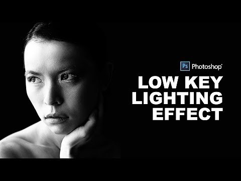 How to Create Low Key Portrait Effect in Photoshop - Black & White Dramatic Lighting Tutorial