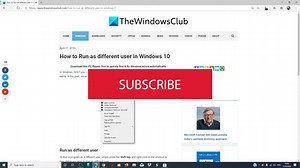 How to Run as different user in Windows 11/10
