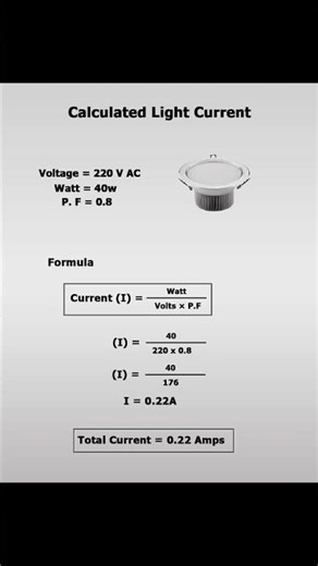 Electrical Light load calculations