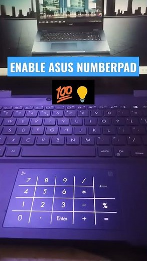 how to enable asus numberpad?💯