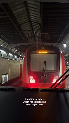 Shunting in Swiss Rail Yards: Zurich to Bern Train Journey
