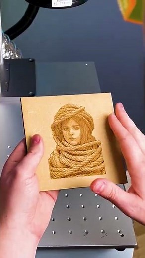 MDF Engraving using a UV Laser