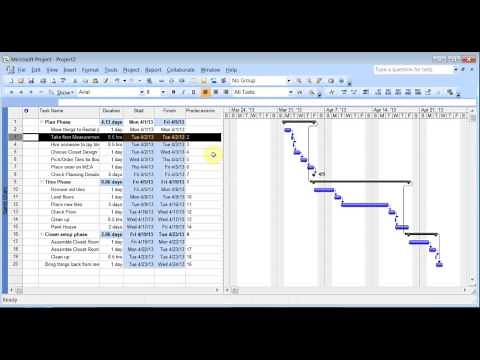 Microsoft Project 2007 Pt 1 (Tasks)