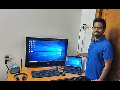 How to connect Windows 10 Laptop to TV for dual monitor setup | Using VGA or HDMI Cable