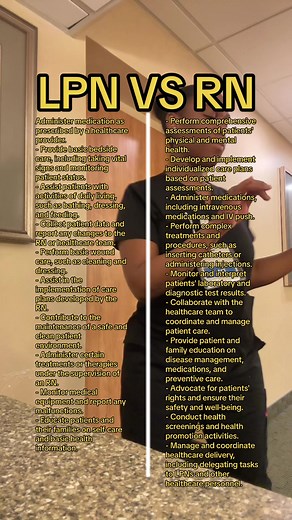 I often get asked about the distinctions between being a Registered Nurse (RN) and a Licensed Practical Nurse (LPN). 🤔 So, here's the lowdown! While both roles contribute to patient care, they have unique responsibilities based on education and training. There isn't necessarily a 'preferred' license; it depends on your career goals and the level of practice you aim for. Each license offers rewarding pathways in nursing, so it's all about finding what suits you best! 🩺💼 #RNvsLPN #nursingschool