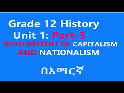 Grade 12 History Unit 1 Part 3: Development of Capitalism and Nationalism from 1815 to 1914 Tutorial