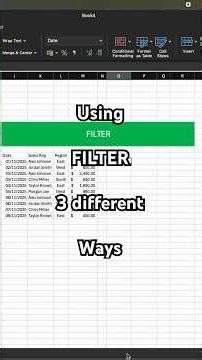 3 Easy Excel Tricks You Need To Try! #filter #unique