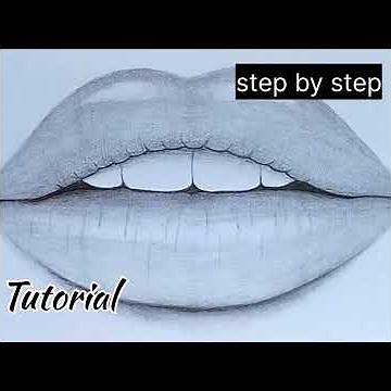 How to draw realistic lips - easy step by step | Tutorial for beginners ✏️