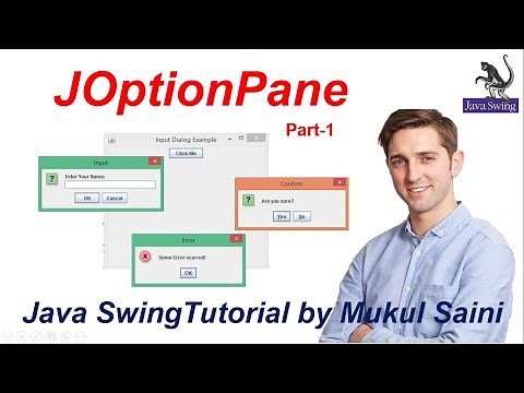 #32.1 Java Swing Tutorial | JOptionPane part-1 | showInputDialog
