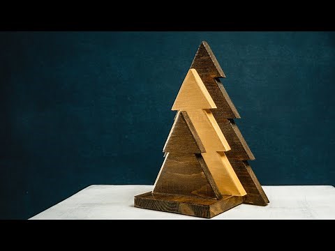 DIY Wooden Christmas Tree Decoration