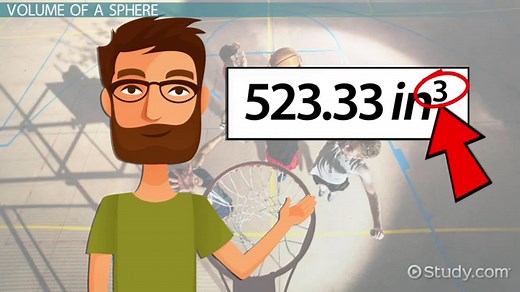 Volume & Surface Area of a Sphere | Formula & Examples