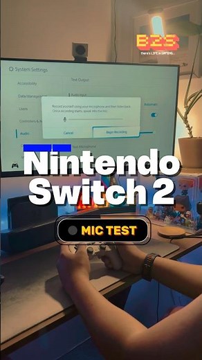Nintendo Switch 2 built-in mic vs. USB condenser microphone #nintendoswitch2 #gaming