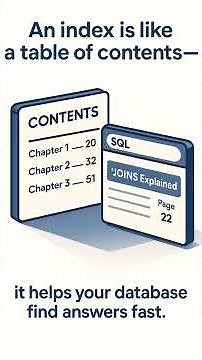 What is an INDEX in a SQL database?