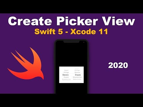 How to Create Picker View in Xcode 11 with Swift 5 - 2022 iOS