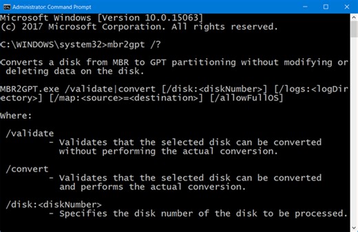 How to use MBR2GPT Disk Conversion Tool in Windows 11/10
