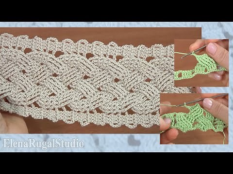Step-by-Step Crochet Wide Cable Pattern