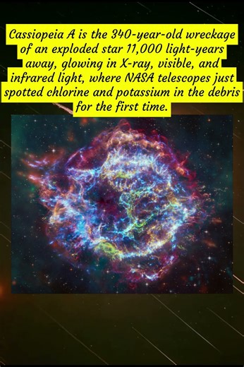 Cassiopeia A: New Elements Found in a Supernova Remnant #space #solarimaging #astronomicalevent