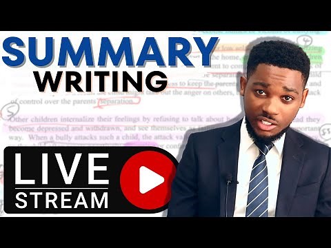 CSEC English A Live Lesson: Summary Writing