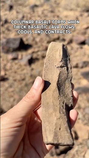 Columnar Basalt aka Columnar Jointing #geology #rockhounding #didyouknow #volcano