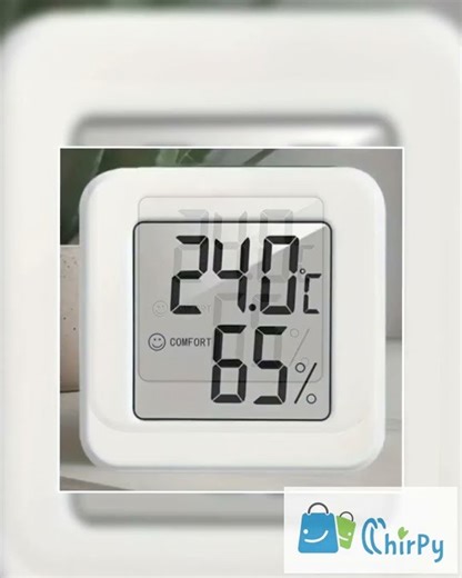 Indoor Mini Temperature and Humidity Meter, Bedroom Temperature Meter, Portable Electronic Digita...