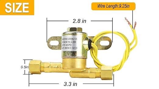 TOMOON Humidifier Water Solenoid Valve 4040