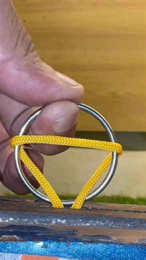 “The Easiest Loop Knot for Rings 🔥 | Must-Know DIY Knot Trick!”