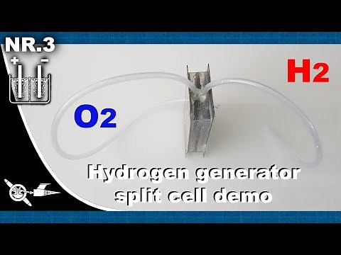 Hydrogen Generator #3 Hydrogen generator split cell demo (hydrogen and oxygen separation)