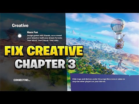 How To FIX FORTNITE CREATIVE Not Working! (Chapter 3)