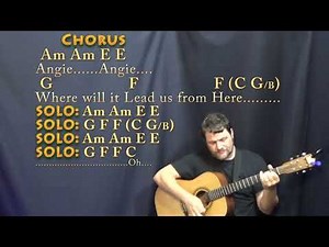 Angie (Rolling Stones) Strum Guitar Cover Lesson in Am with Chords/Lyrics