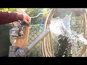 DIY Powerful Water PUMP High Debit Using Washing Machine Motor And PVC PIPE