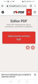 Tutorial Editar PDF desde página iLovePDF