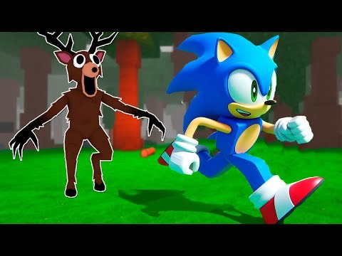 🌙 Sonic Survives 99 Nights in the Forest 🔦 with Fans | Roblox #roblox #shorts