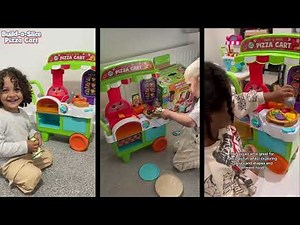 Just kids loving the Build a Slice Pizza Cart from LeapFrog!