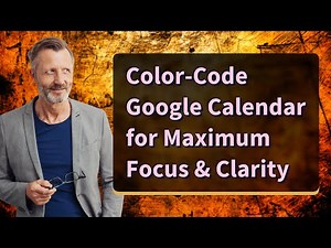 Color-Code Google Calendar for Maximum Focus & Clarity