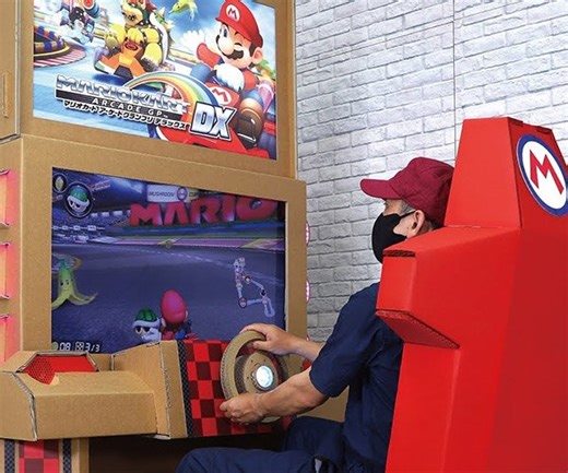 Building a Cardboard Mario Kart Arcade Cabinet