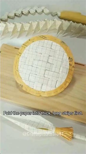 How to make a round paper shield #shorts #diyshorts #diy #howto #handmade #origami #paperfolding