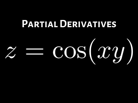 Partial Derivative of z = cos(xy)