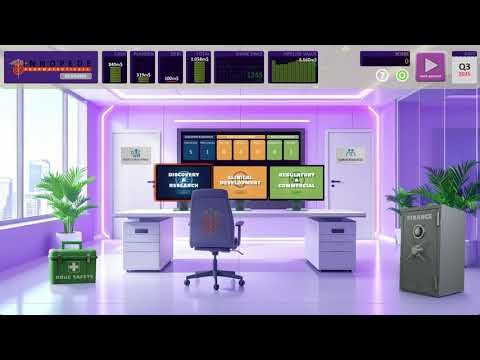 Pharma R&D Manager Game: Office Gui (alternative user interface to Dashboard GUI)