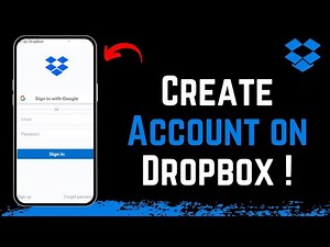 How to Create Dropbox - Sign Up Create Dropbox Account
