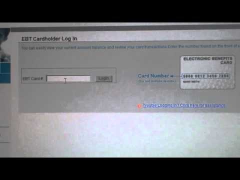 How to check your EBT Card balance - New Website