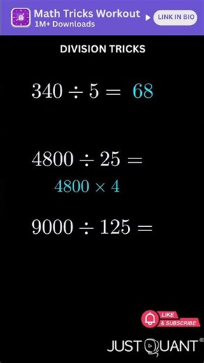 Math Tricks - Division Tricks - Mental Math Tricks - Easy Maths - Quick Math Hacks #mathtricks