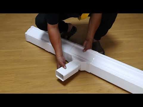 DIY Vinyl Rain Gutters Assembly & Install