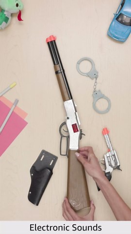 Amazon.com: Maxx Action Wild West Cap Play Gun Toy Blaster Play Set – 6 Piece Western Toys for Kids | Cowboy Sheriff Cap Blaster with Handcuffs | Ring Caps Sold Separately : Toys & Games