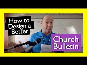 How to Design a Better Church Bulletin- Sermon Notes or Church Announcements?