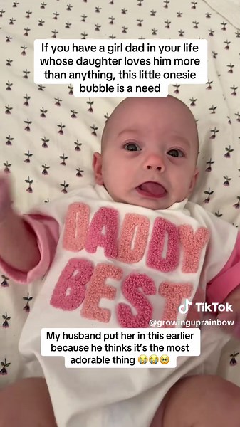 Charming Baby Onesie for Dads of Little Girls