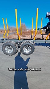 4WD Log Forwarder – Built for Tough Forestry Terrain #forestrymachinery@forestry equipment #logtrailer #logforwarder | Greenwood farm equipment
