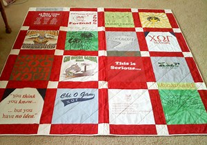 How to make a T-shirt quilt video tutorial