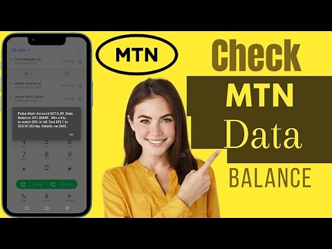 How To Check MTN Data Balance | Check Data Balance On MTN