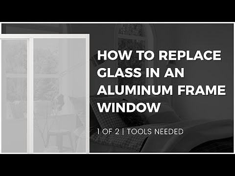 1 of 2 - How to Replace Glass in an Aluminum Frame Window - Tools Needed